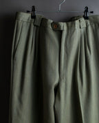 Vintage khaki green wide slacks
