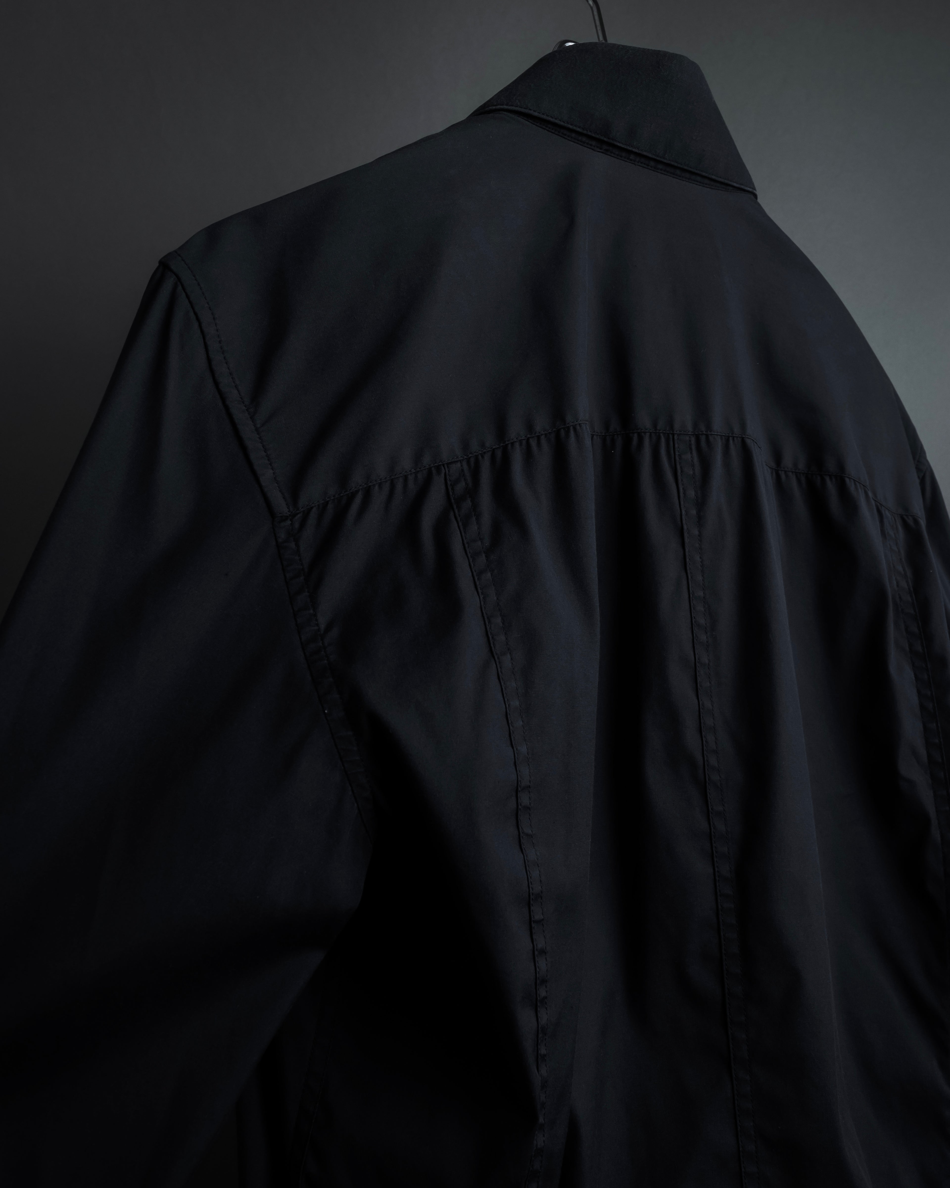 "Dolce & Gabbana" Logo embroidered tie design dress shirt