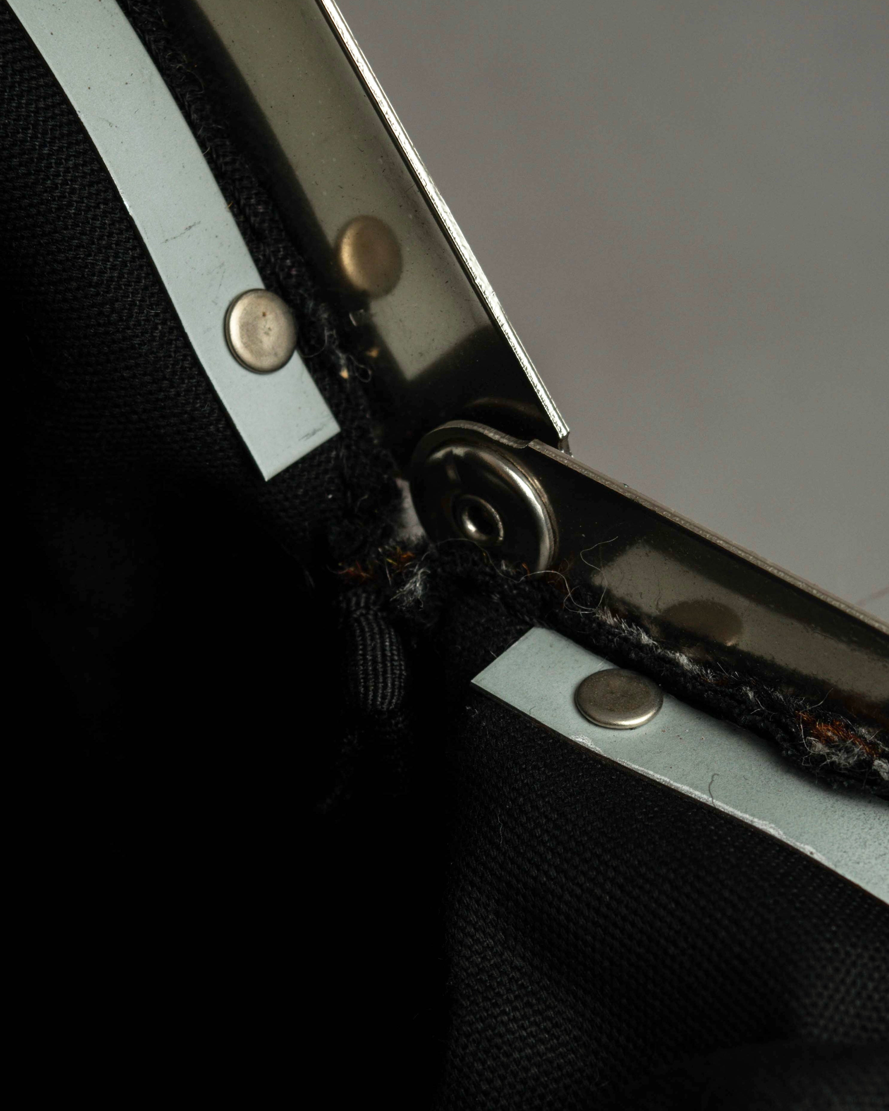 "JUNYA WATANABE COMME des GARCONS" Mixed tweed gathered detail clasp bag