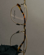 “Yohji Yamamoto” 2019-2021 Y motif browline optical glasse