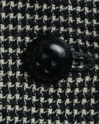 "Christian Dior" 80's-90's Wool-blend houndstooth jacket