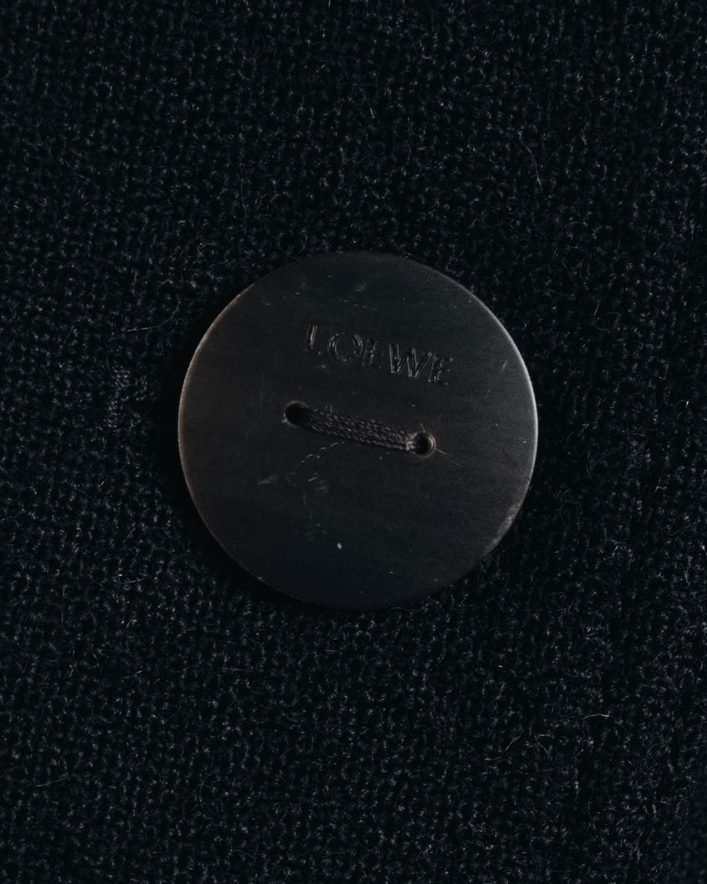 –SPECIALS– "LOEWE" 2017-2018 Minimal a-line calfskin piping coat