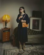 -SPECIAL- "HERMES" 70's-80's Vintage Lydie leather shoulder clutch bag