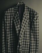 "COMME des GARÇONS HOMME" 90's Plaid wool blazer