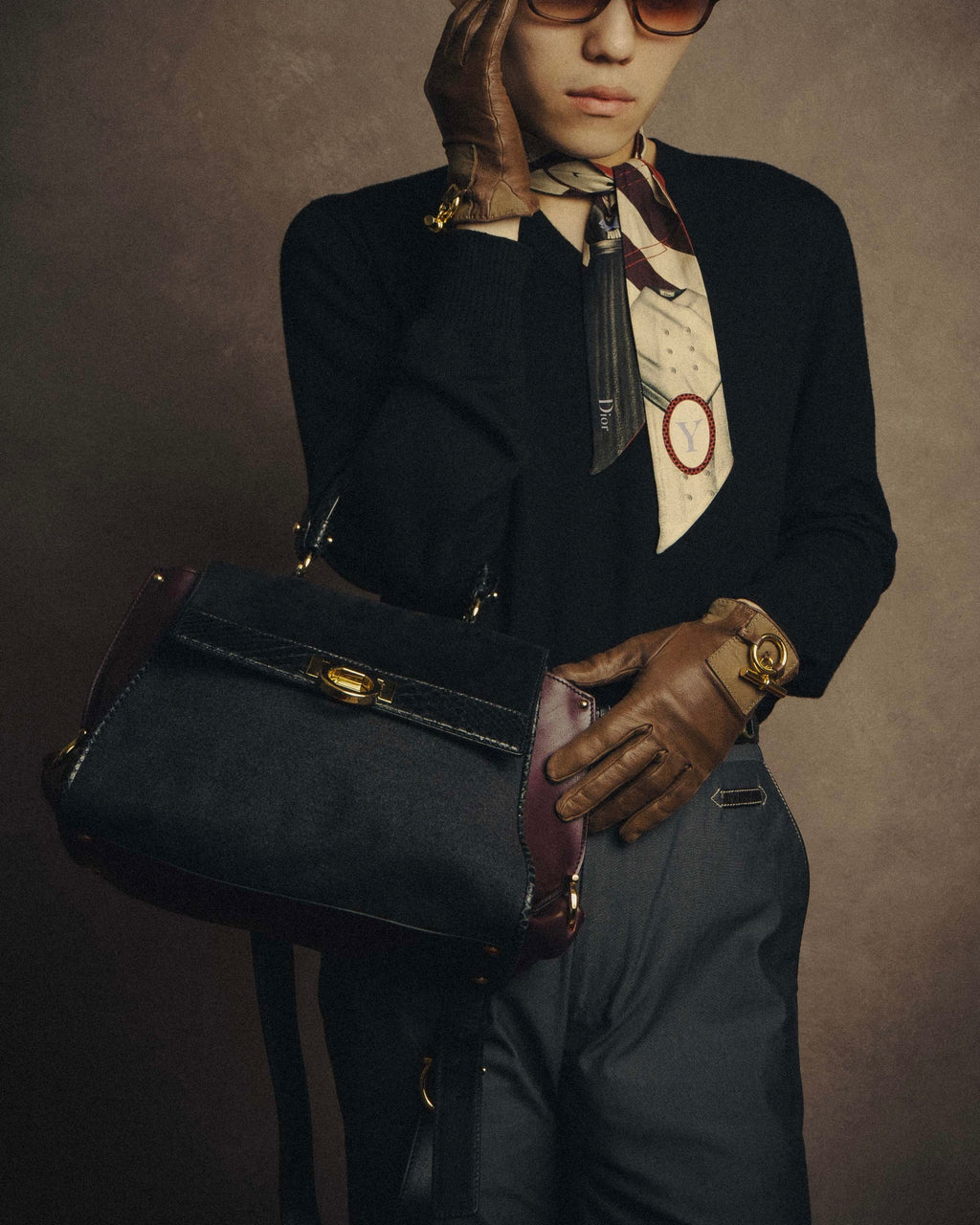 -SPECIAL- “Salvatore Ferragamo” 2019-21 Mixed material Sofia top handle bag