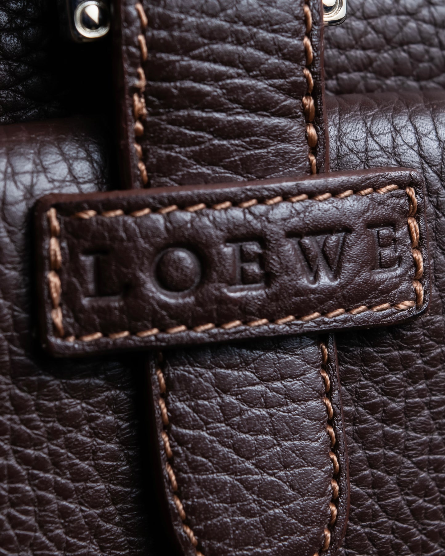 "LOEWE" Senda Brown Leather Handbag