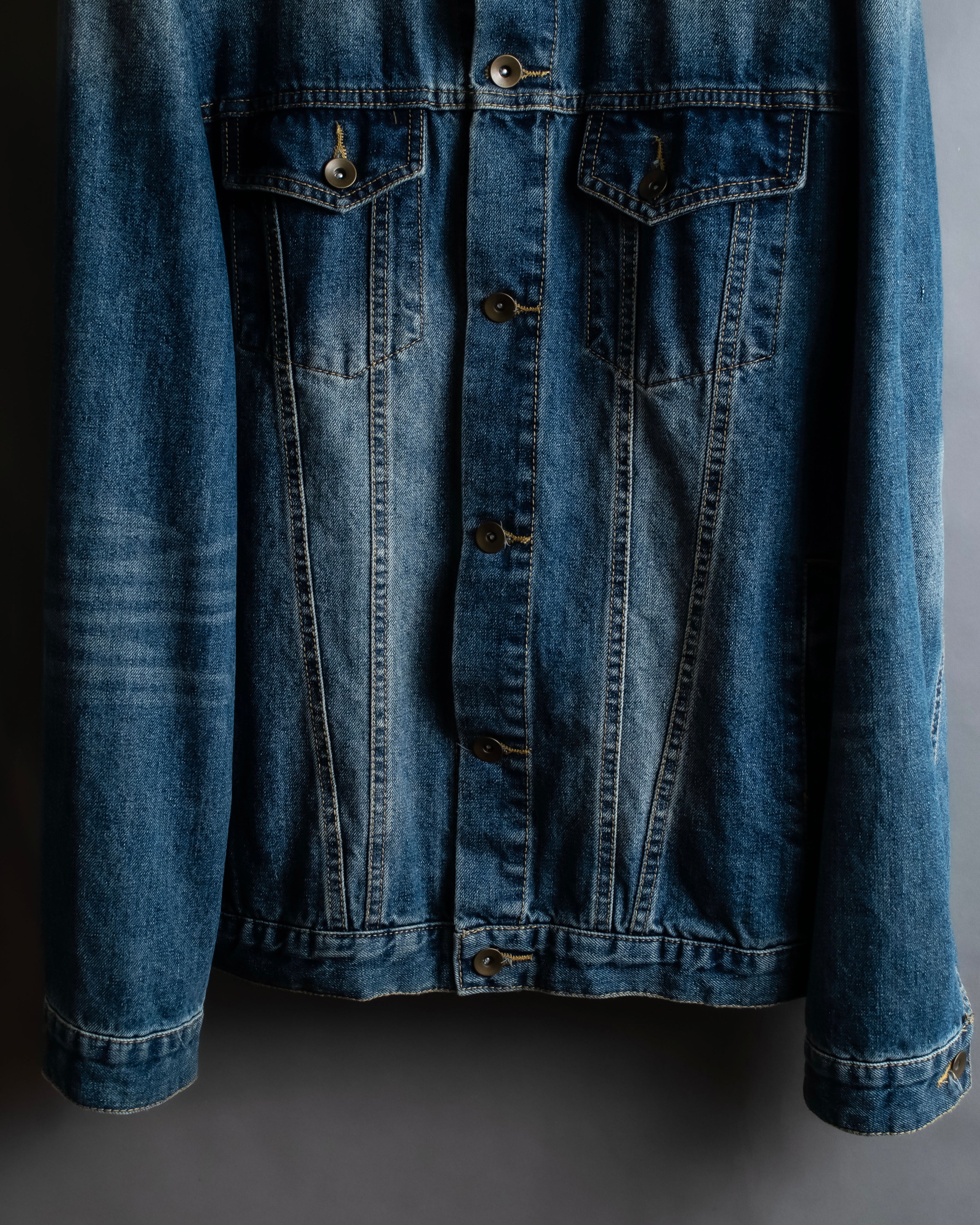 "NUMBER (N)INE" Vintage washed denim jacket