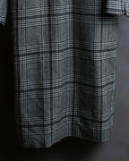 "MACKINTOSH" Glen check pattern straight line dress