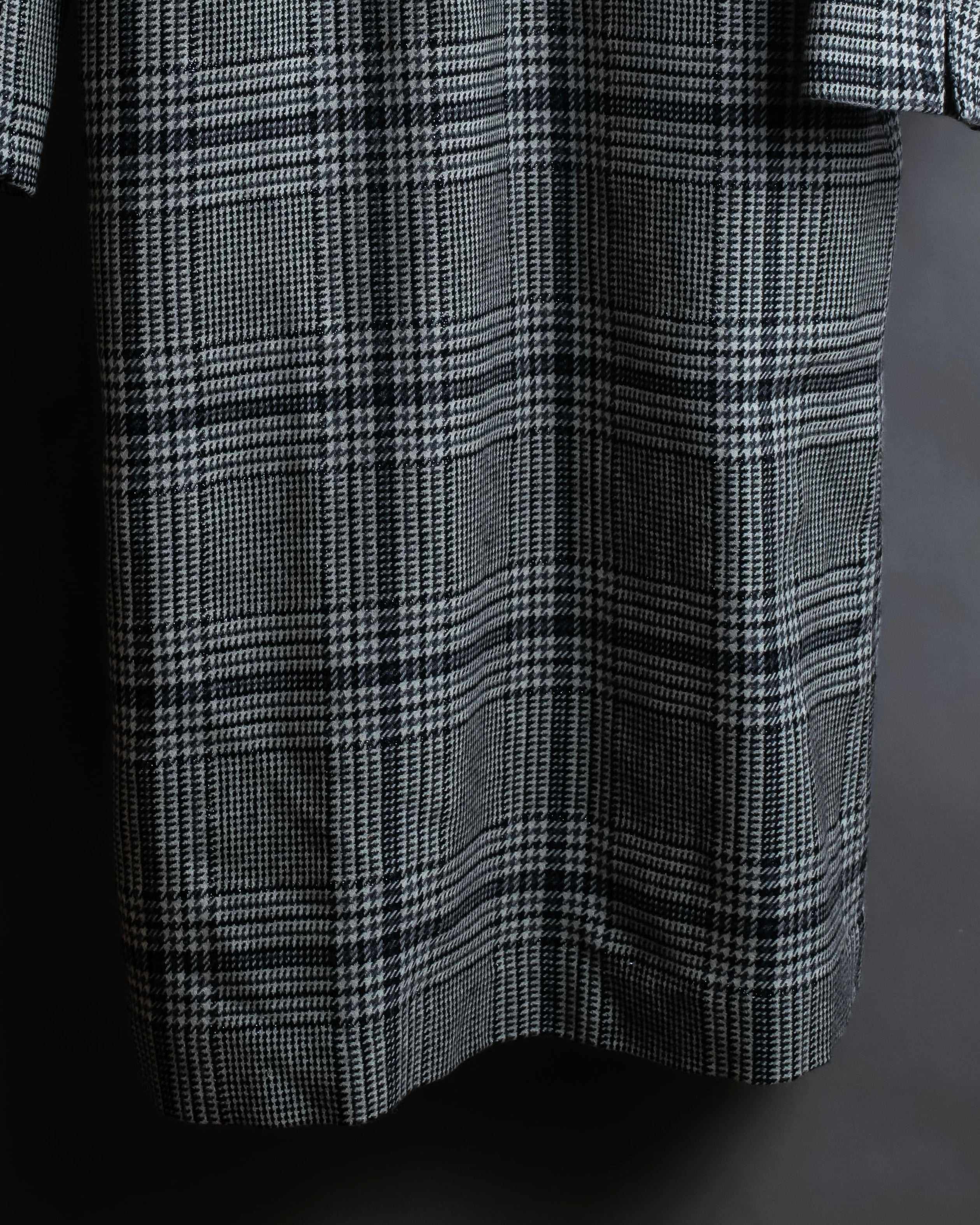 "MACKINTOSH" Glen check pattern straight line dress