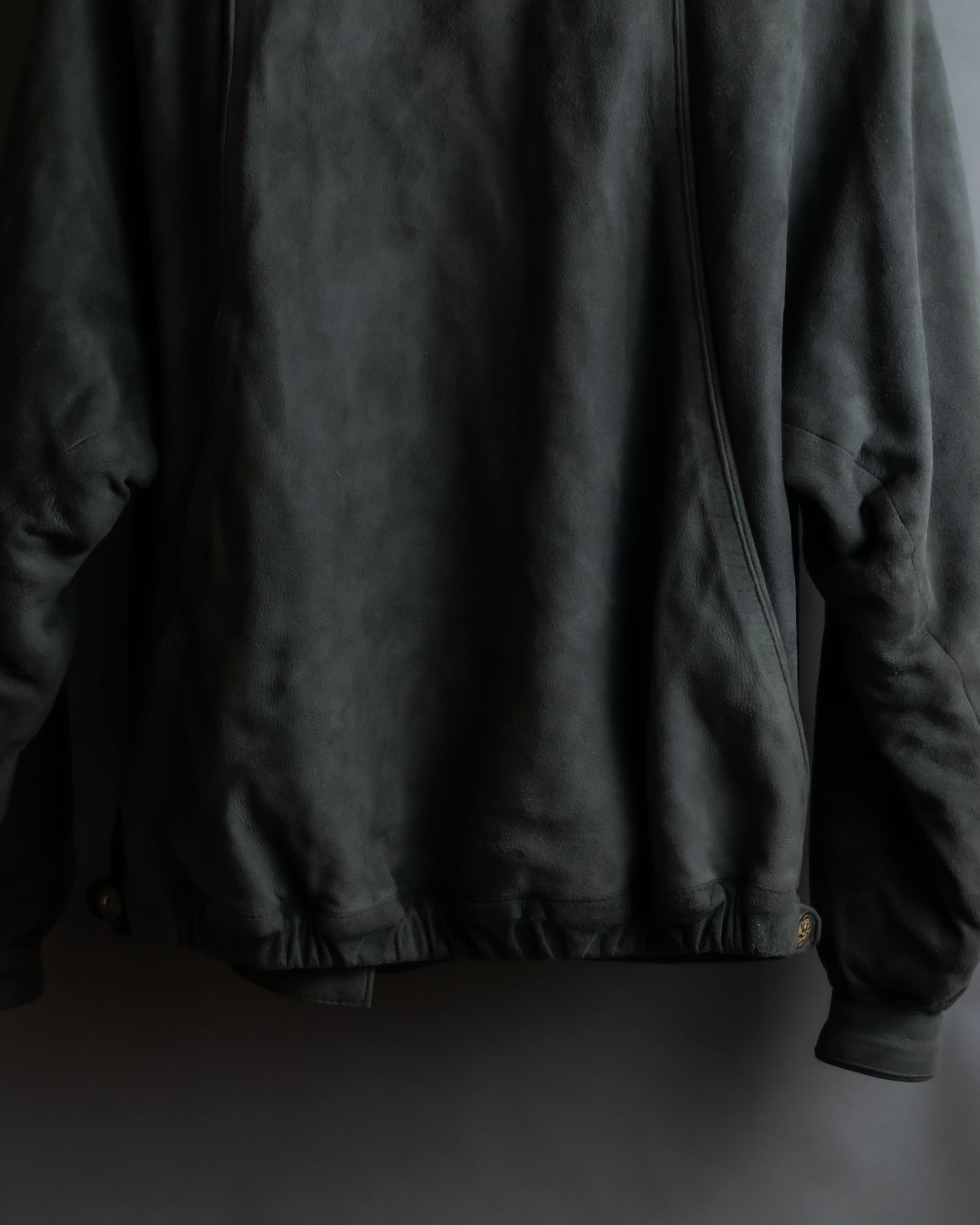 "LOEWE" Box silhouette suede leather blouson