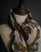 “Christian Dior” 80’s-90’s jewel motif cotton scarf