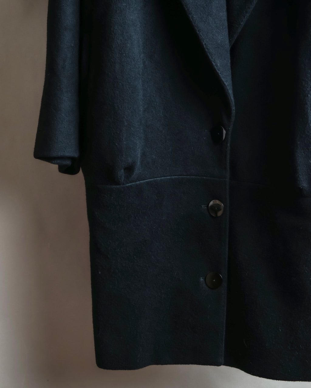 "STELLA McCARTNEY" Cashmere blend peak lapel tailored coat