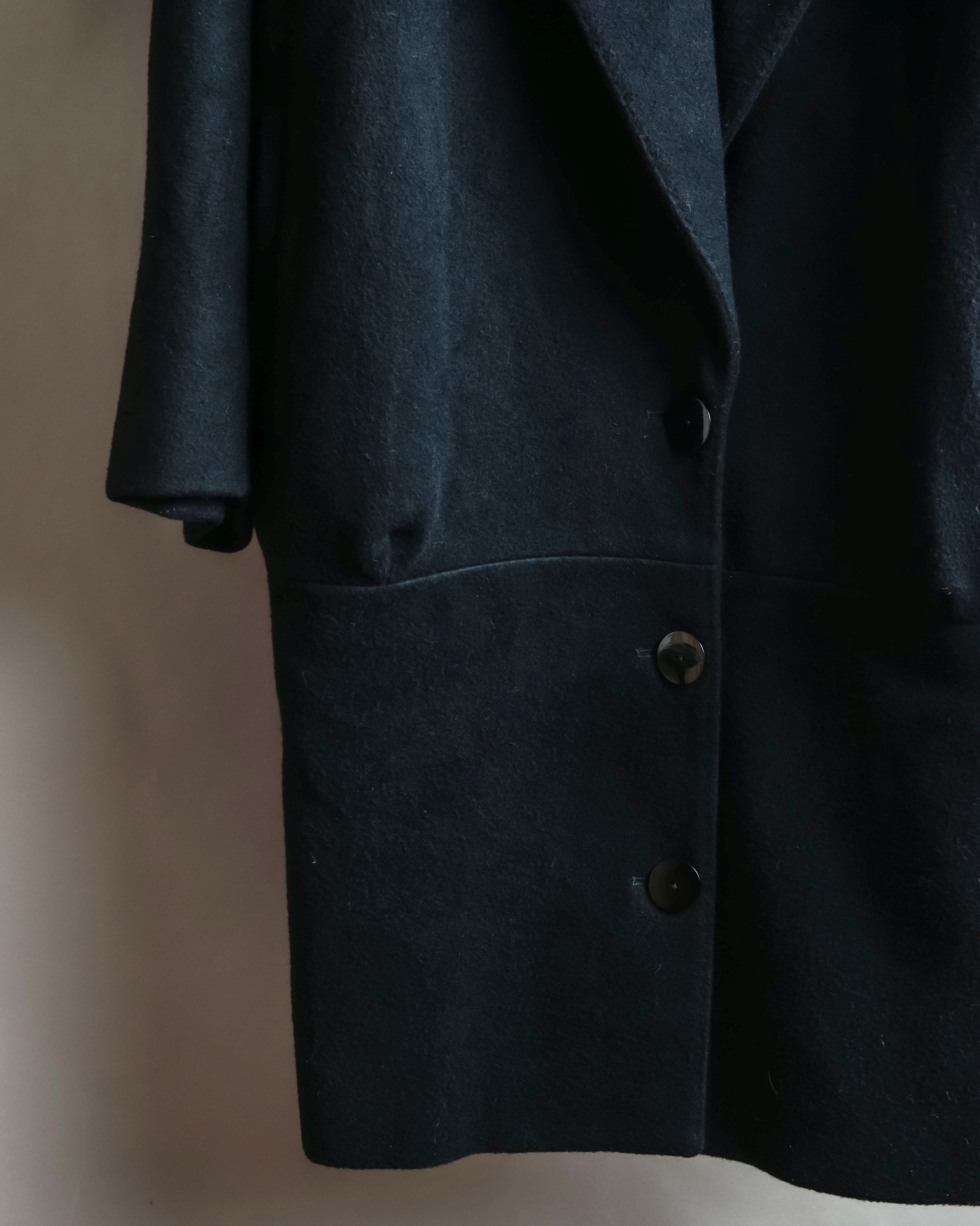 "STELLA McCARTNEY" Cashmere blend peak lapel tailored coat