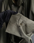 "Burberrys" Dark khaki belted trench coat