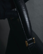 "Salvatore Ferragamo" Mid 90’s archival envelope flap top-handle bag