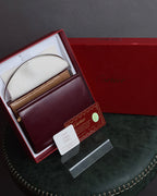 "Cartier" Curved handle design leather wallet bag