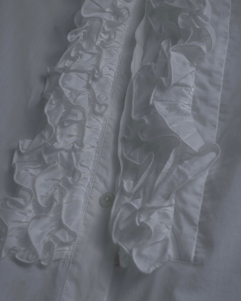 "Dolce & Gabbana" Tiered frill design white shirt