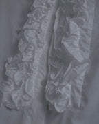 "Dolce & Gabbana" Tiered frill design white shirt