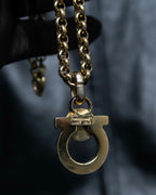 "Salvatore Ferragamo" Gancini design necklace