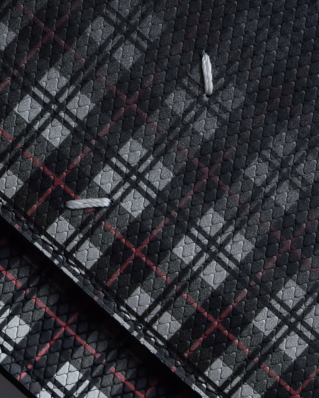 "MAISON MARGIELA" Check pattern gradient design chain shoulder leather wallet bag