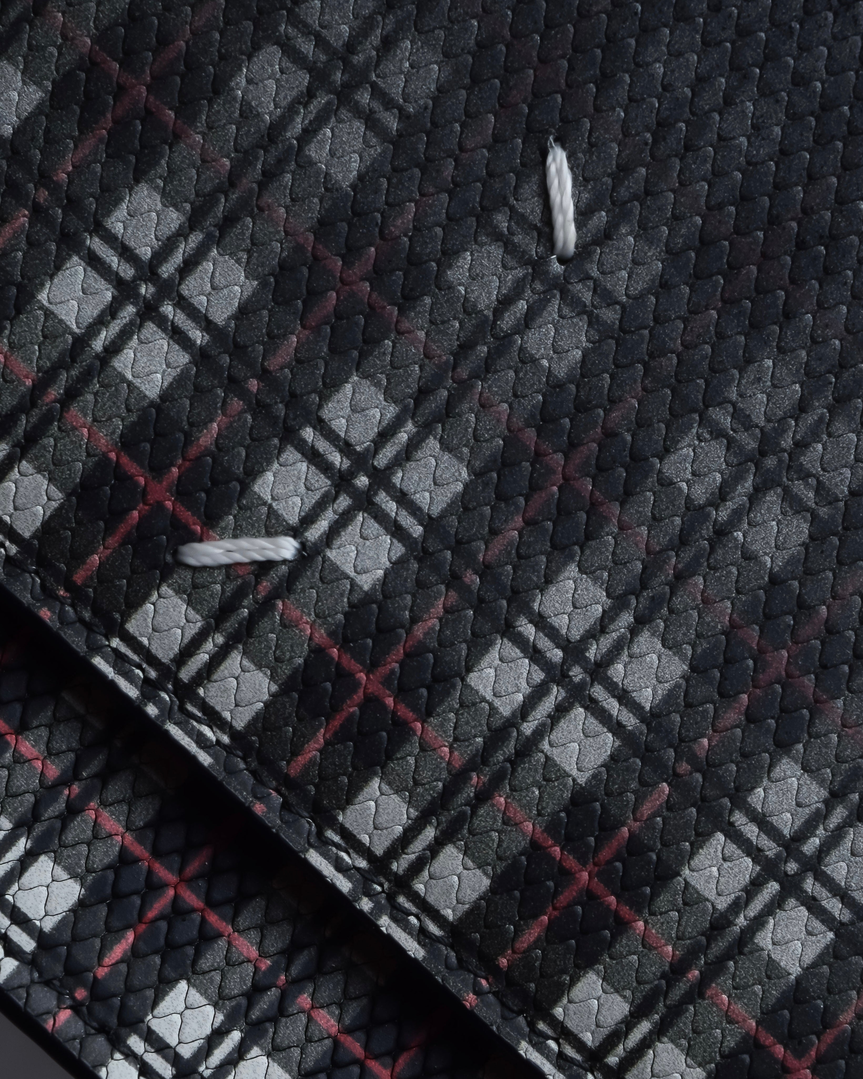 "MAISON MARGIELA" Check pattern gradient design chain shoulder leather wallet bag