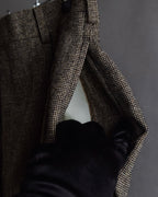 "BROOKS BROTHERS" Melange tweed three-piece suit