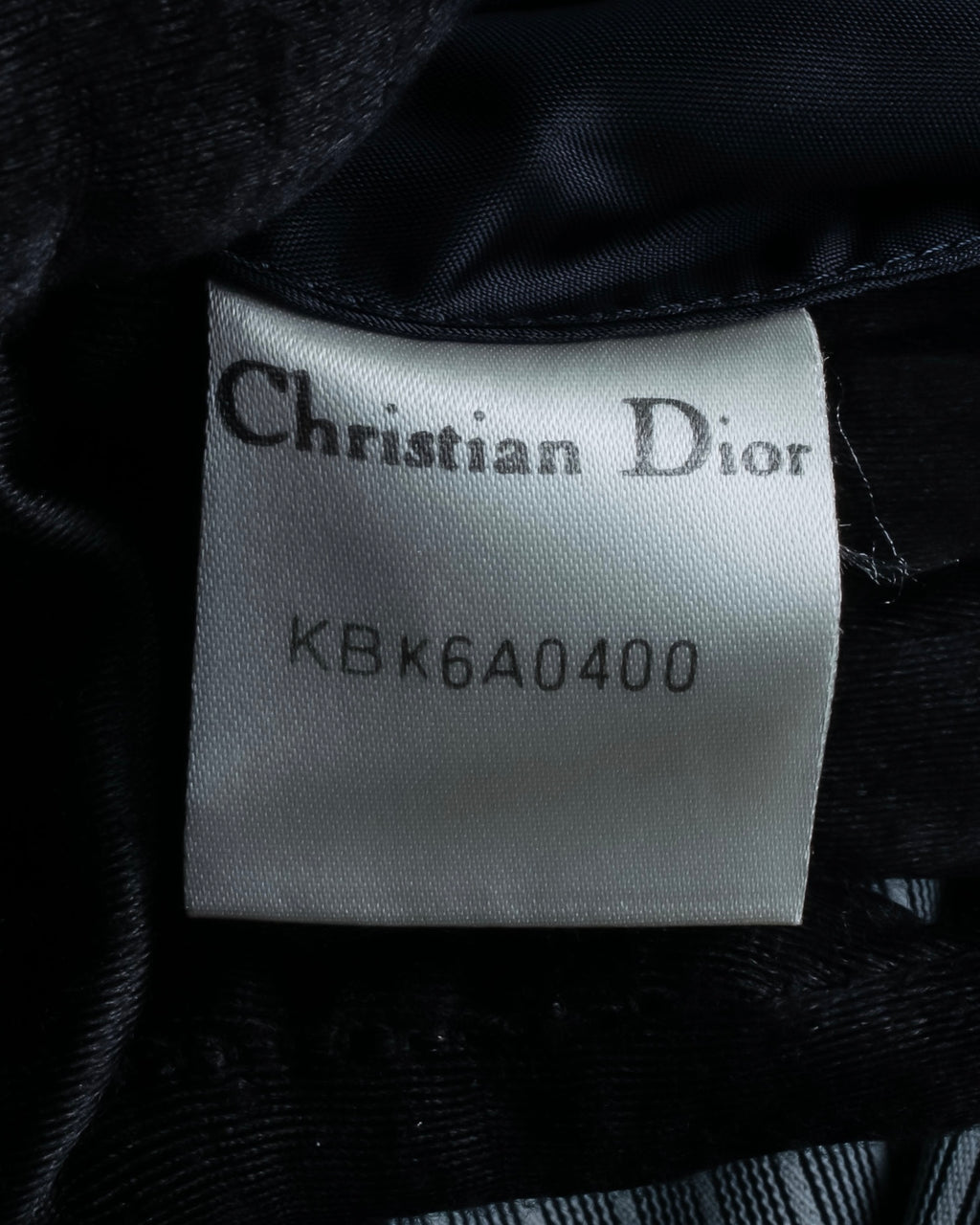 "Christian Dior" Pinstripe collarless jacket