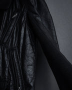 -SPECIAL- "Rick Owens" 15AW Beautiful wrinkles front zip leather jacket