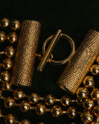 -SPECIAL- “Christian Dior” 70’s-80’s Five strand gold ball chain bracelet