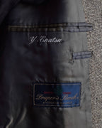 "BROOKS BROTHERS" Melange tweed three-piece suit