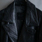 "Vintage lamb leather oversized tailored jacket"