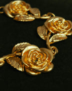 “KENZO” 90’s-00’s sculptural rose motif bracelet