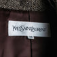 "Yves Saint Laurent Rive Gauche"
Fly front tweed chester coat