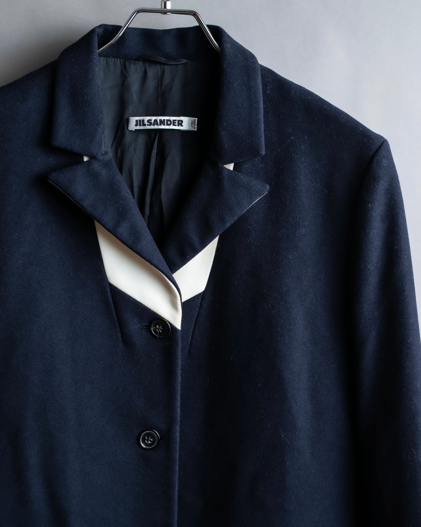 "JIL SANDER" Lapel lining switching tailored jacket