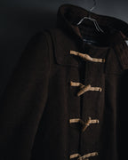 "COMME des GARCONS HOMME"
13AW Wool duffle coat with hood and toggle closures