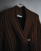 "Salvatore Ferragamo" 00’s Cashmere blend shawl-collar knit cardigan