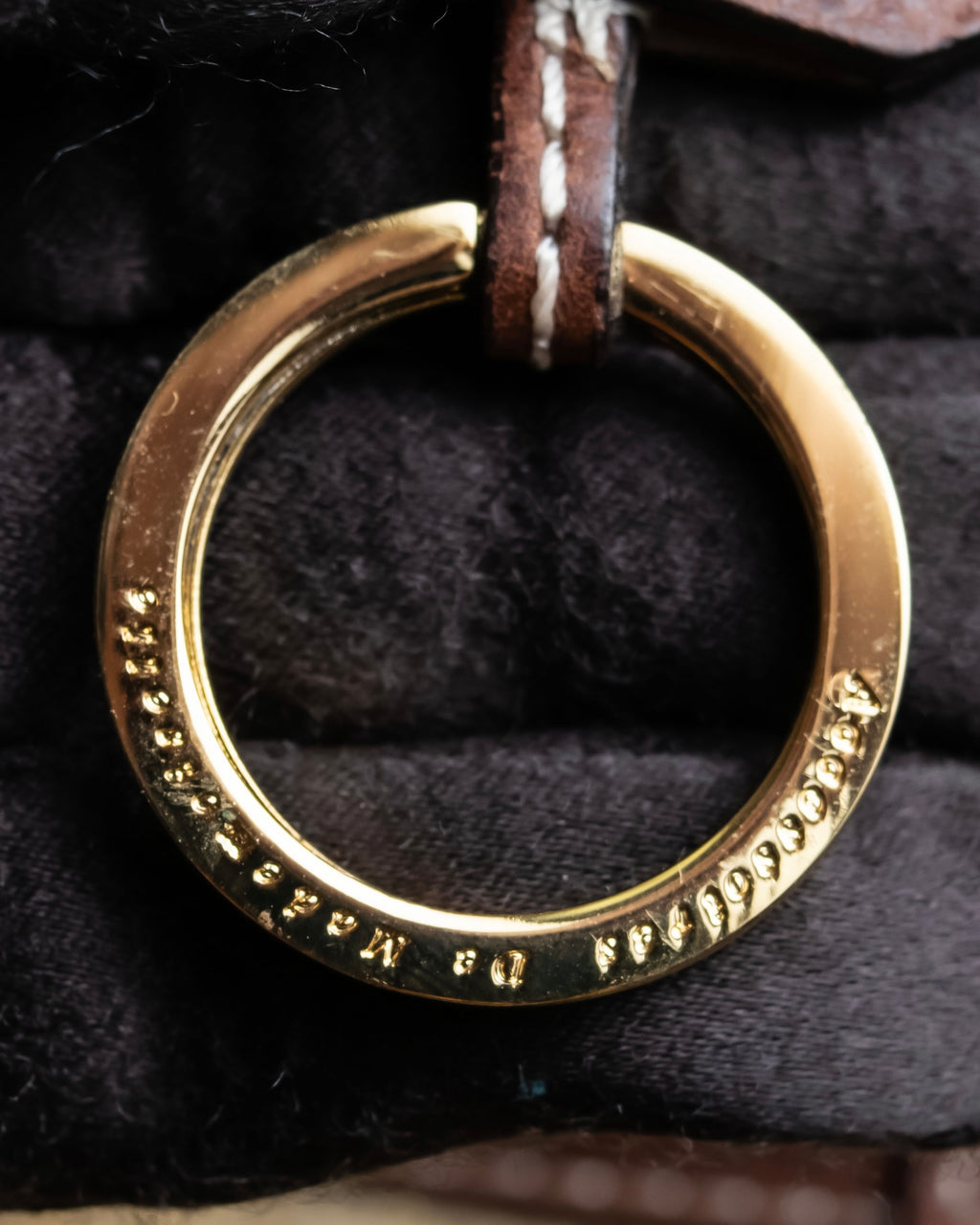 "ADMJ" Leather &amp; canvas combination 2way shoulder bag