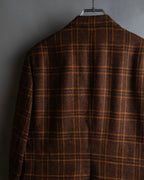 "Burberrys" Warm-colored checked twill tailored jacket