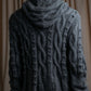 "JEAN PAUL GAULTIER" Cable knit design hooded pullover