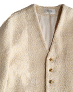 CELINE by Hedi Slimane  / 2022AW Oversized Tweed Jacket White