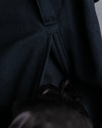 "JEAN PAUL GAULTIER" Asymmetric front＆rear design maxi length wool skirt