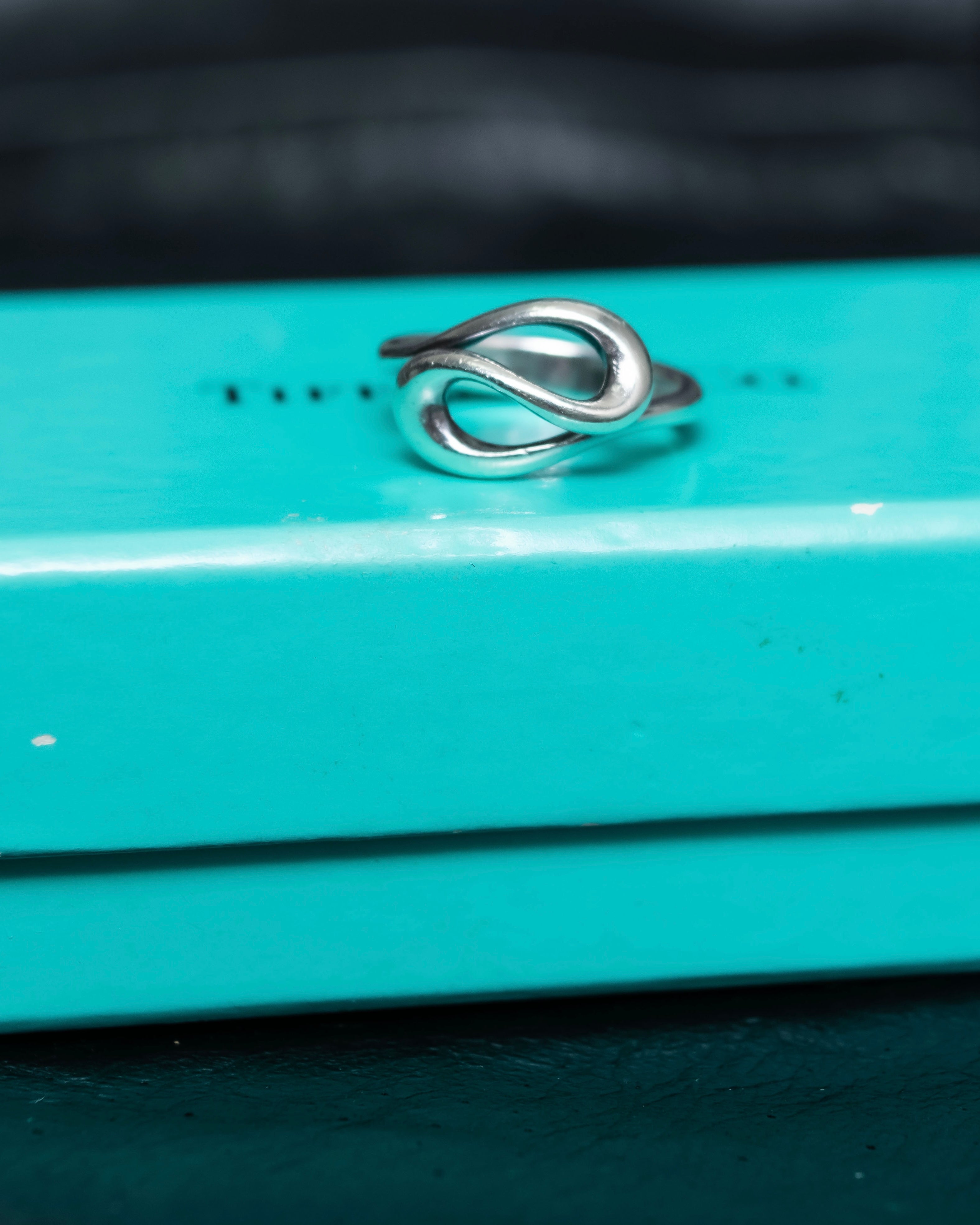 "Tiffany&Co" Elsa Peretti open wave ring