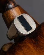 "MAISON MARGIELA" 18SS signet design silver ring