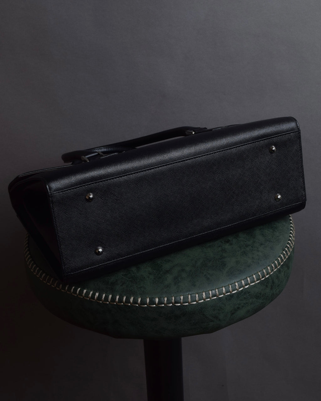 "BURBERRY" Saffiano leather mini boston bag