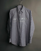"COMME des GARCONS HOMME" 00's Graphic striped long sleeve shirt