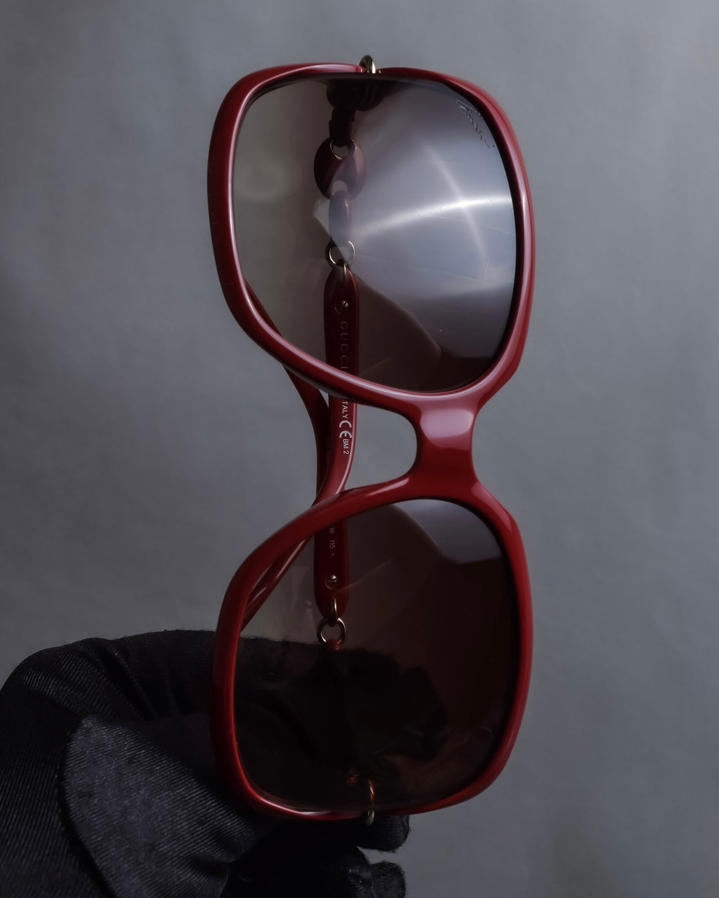 "GUCCI" Gold parts design square frame sunglasses