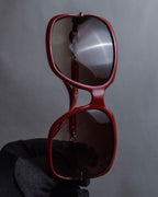 "GUCCI" Gold parts design square frame sunglasses