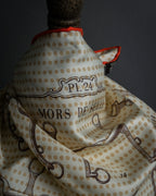 "HERMES" Carré 45 Gavroche MORS DE SELLE scarf