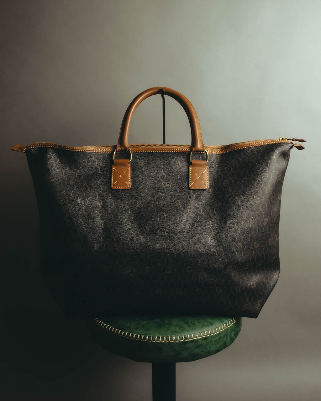 "Christian Dior" 70's-80's Honeycomb travel bag