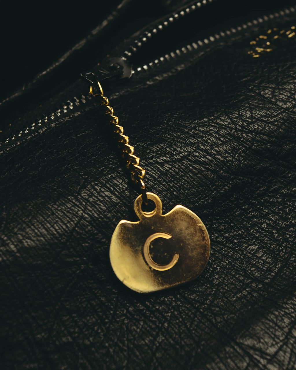 -SPECIAL- “CELINE“ 00’s-10’s Ostrich embossed leather shoulder bag
